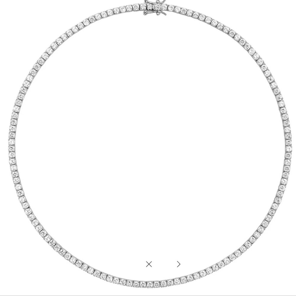 Doresy Moss Round RIVIÈRE Necklace 15 inches